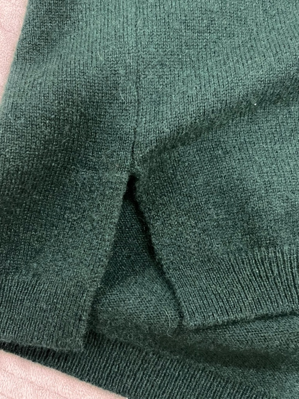 J.Crew 100% Cashmere Sweater – Size Large – Dark Green Crewneck - Picture 7 of 14
